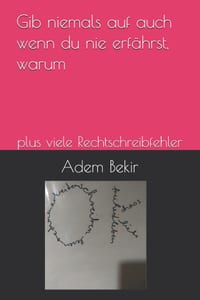 Gib niemals auf auch wenn du nie erfährst, warum: plus viele Rechtschreibfehler cover