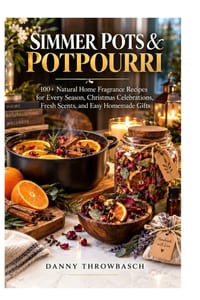 Simmer Pots & Potpourri: 100+ Natural Home Fragrance Recipes for Every Season, Christmas Celebrations, Fresh Scents, and Easy Homemade Gifts cover