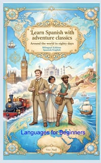 Learn Spanish Spanish with classics adventures: Around the world in eighty days, bilingual edition cover