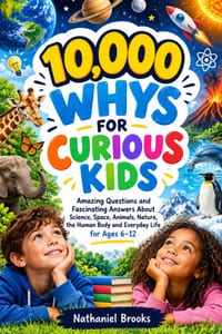 10,000 Whys for Curious Kids: Amazing Questions and Fascinating Answers About Science, Space, Animals, Nature, the Human Body and Everyday Life for Ag cover
