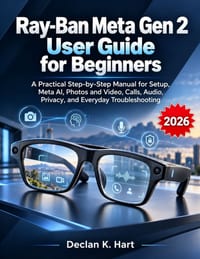 Ray-Ban Meta Gen 2 User Guide for Beginners: A Practical Step-by-Step Manual for Setup, Meta AI, Photos and Video, Calls, Audio, Privacy, and Everyday cover
