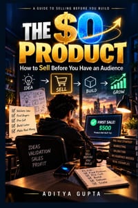 The $0 Product: How to Sell Before You Have an Audience cover