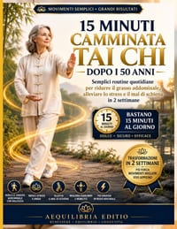15 Minuti Camminata Tai Chi Dopo I 50 Anni: Semplici routine quotidiane per ridurre il grasso addominale, alleviare lo stress e il mal di schiena in 2 cover