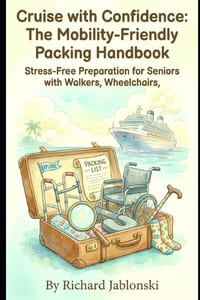Cruise with Confidence: The Mobility-Friendly Packing Handbook: Stress-Free Preparation for Seniors with Walkers, Wheelchairs, and Other Aids cover