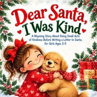 Dear Santa, I Was Kind: A Rhyming Christmas Story About Doing Small Acts of Kindness Before Writing a Letter to Santa, for Girls Ages 3-5 cover