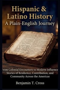 Hispanic & Latino History: A Plain-English Journey: From Colonial Encounters to Modern Influence - Stories of Resilience, Contribution, and Community cover