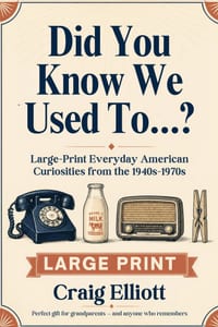 Did You Know We Used To...?: Large-Print Everyday American Curiosities for Seniors from the 1940s-1970s - How Things Worked, Odd Habits & Forgotten Ga cover