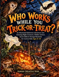 Who Works While You Trick-or-Treat?: An Illustrated Halloween Adventure into Amazing Night Creatures, Hidden Science, Secret Skills & Strange Mysterie cover