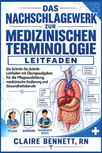 Das Nachschlagewerk zur medizinischen Terminologie: Ein schrittweiser Lernleitfaden mit Übungs Quizzen für Studierende der Pflege-, Programmier- und G cover