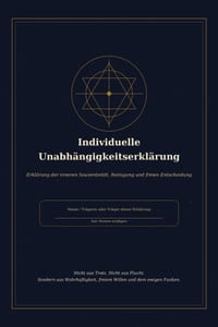 Individuelle Unabhängigkeitserklärung: Erklärung der inneren Souveränität, Reinigung und freien Entscheidung cover