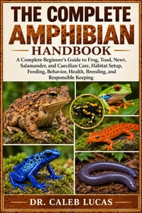 The Complete Amphibian Handbook: A Complete Beginner's Guide to Frog, Toad, Newt, Salamander, and Caecilian Care, Habitat Setup, Feeding, Behavior, He cover