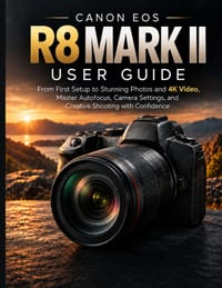 Canon EOS R8 Mark II User Guide: From First Setup to Stunning Photos and 4K Video, Master Autofocus, Camera Settings, and Creative Shooting with Confi cover