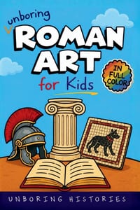 Unboring Roman Art for Kids: Funny, Interesting, Concise Guide to Ancient Rome's Wild Art, Epic Mosaics, Strange Statues, and Surprising Masterpieces cover