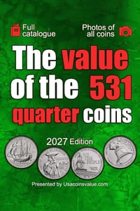 The value of the 541 quarter coins cover