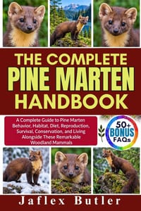 The Complete Pine Marten Handbook: A Complete Guide to Pine Marten Behavior, Habitat, Diet, Reproduction, Survival, Conservation, and Living Alongside cover