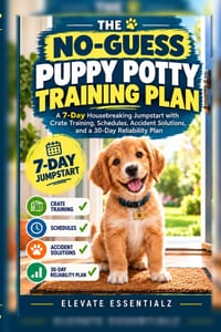 The No-Guess Puppy Potty Training Plan: A 7-Day Housebreaking Jumpstart with Crate Training, Schedules, Accident Solutions, and a 30-Day Reliability P cover
