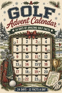 Golf Advent Calendar: 24 Days of Amazing Facts 12 Facts a day cover