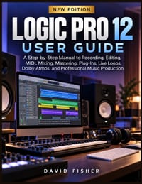 Logic Pro 12 User Guide: A Step-by-Step manual to Recording, Editing, MIDI, Mixing, Mastering, Plug-Ins, Live Loops, Dolby Atmos, and Professional Mus cover