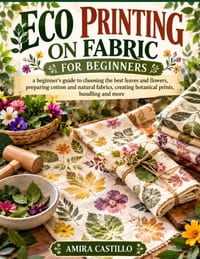 Eco Printing on Fabric for Beginners: a beginner's guide to choosing the best leaves and flowers, preparing cotton and natural fabrics, creating botan cover