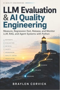LLM Evaluation & AI Quality Engineering: Measure, Regression-Test, Release, and Monitor LLM, RAG, and Agent Systems with Python cover