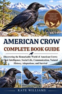 American Crow Complete Book Guide: Discovering the Remarkable World of American Crows: Their Intelligence, Social Life, Communication, Natural History cover