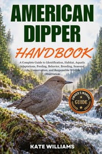 American Dipper Handbook: A Complete Guide to Identification, Habitat, Aquatic Adaptations, Feeding, Behavior, Breeding, Seasonal Life, Conservation, cover