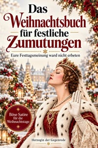 Das Weihnachtsbuch für festliche Zumutungen: 24 höfische Abfuhren für die Weihnachtstage Das lustige Geschenk für Frauen und Männer mit Humor Witzige cover