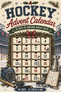 Hockey Advent Calendar: 24 Days of Amazing Facts 12 Facts a day cover