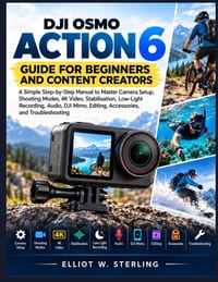 DJI Osmo Action 6 GUIDE FOR BEGINNERS AND CONTENT CREATORS: A Simple Step-by-Step Manual to Master Camera Setup, Shooting Modes, 4K Video, Stabilisati cover