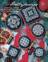 Hollyberries: 6 Counted Canvas Needlepoint Ornament Patterns cover
