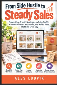 From Side Hustle to Steady Sales: Proven Etsy Growth Strategies to Drive Traffic, Convert Browsers Into Buyers, and Build a Shop That Sells Every Day cover