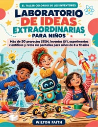 Laboratorio de Ideas Extraordinarias Para Niños: Libro de ideas con más de 50 proyectos Libro práctico de STEM, inventos DIY, experimentos científicos cover
