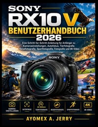Sony Rx10 V Benutzerhandbuch 2026: Eine Schritt-für-Schritt-Anleitung für Anfänger zu Kameraeinstellungen, Autofokus, Tierfotografie, Reisefotografie, cover
