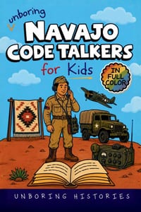 Unboring Navajo Code Talkers for Kids: Funny, Interesting, Concise Guide to the Navajo Code Talkers' Secret WWII Code, Daring Missions, and Incredible cover