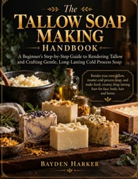 The Tallow Soap Making Handbook: A Beginner's Step-by-Step Guide to Rendering Tallow and Crafting Gentle, Long-Lasting Cold Process Soap Render your o cover