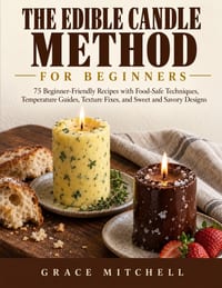 The Edible Candle Method for Beginners: 75 Beginner-Friendly Recipes with Food-Safe Techniques, Temperature Guides, Texture Fixes, and Sweet and Savor cover