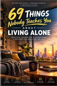 69 Things Nobody Teaches You About Living Alone: Practical Lessons for Managing Your Home, Money, Wellbeing, and Everyday Life cover