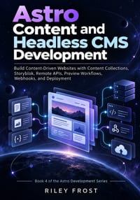 Astro Content and Headless CMS Development: Build Content-Driven Websites with Content Collections, Storyblok, Remote APIs, Preview Workflows, Webhook cover
