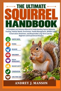 The Ultimate Squirrel Handbook: A Complete and Advance Manual to Understanding Squirrel Behavior, Feeding, Habitat Needs, Enrichment, Health Managemen cover