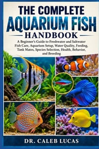 The Complete Aquarium Fish Handbook: A Beginner's Guide to Freshwater and Saltwater Fish Care, Aquarium Setup, Water Quality, Feeding, Tank Mates, Spe cover