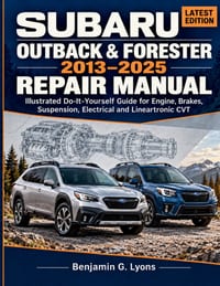 Subaru Outback & Forester 2013-2025 Repair Manual: Illustrated Do-It-Yourself Guide for Engine, Brakes, Suspension, Electrical and Lineartronic CVT cover