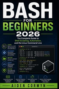 Bash for Beginners 2026: The Complete Guide to Shell Scripting, Automation, and the Linux Command Line cover