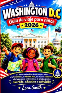 WASHINGTON D.C Guía de viaje para niños 2026: "¡La aventura familiar definitiva para niños a la Casa Blanca, el National Mall, los museos Smithsonian cover