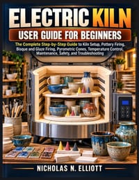 Electric Kiln User Guide for Beginners: The Complete Step-by-Step Guide to Kiln Setup, Pottery Firing, Bisque and Glaze Firing, Pyrometric Cones, Temp cover