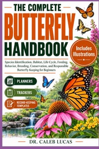 The Complete Butterfly Handbook: Species Identification, Habitat, Life Cycle, Feeding, Behavior, Breeding, Conservation, and Responsible Butterfly Kee cover