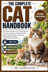 The Complete Cat Handbook: The Ultimate Guide to Cat Care, Behavior, Nutrition, Grooming, Training, Health, Breed Selection, Indoor Living, and Respon cover