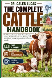 The Complete Cattle Handbook: The Ultimate Guide to Cattle Breeds, Housing, Feeding, Nutrition, Health Care, Breeding, Calf Management, Herd Managemen cover