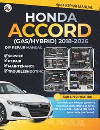 HONDA ACCORD SEDAN (GAS/ eHEV) 2018-2026: DIY Made Simple: Master Your 10th-11th-Gen Honda Accord Cut Costs Avoid Breakdowns Diagnose Common Issues & cover