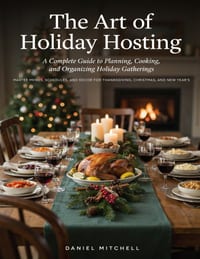 The Art of Holiday Hosting: A Complete Guide to Planning, Cooking, and Organizing Holiday Gatherings: Master Menus, Schedules, and Decor for Thanksgiv cover