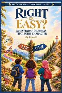 Right or Easy?: 50 Everyday Dilemmas That Build Character cover